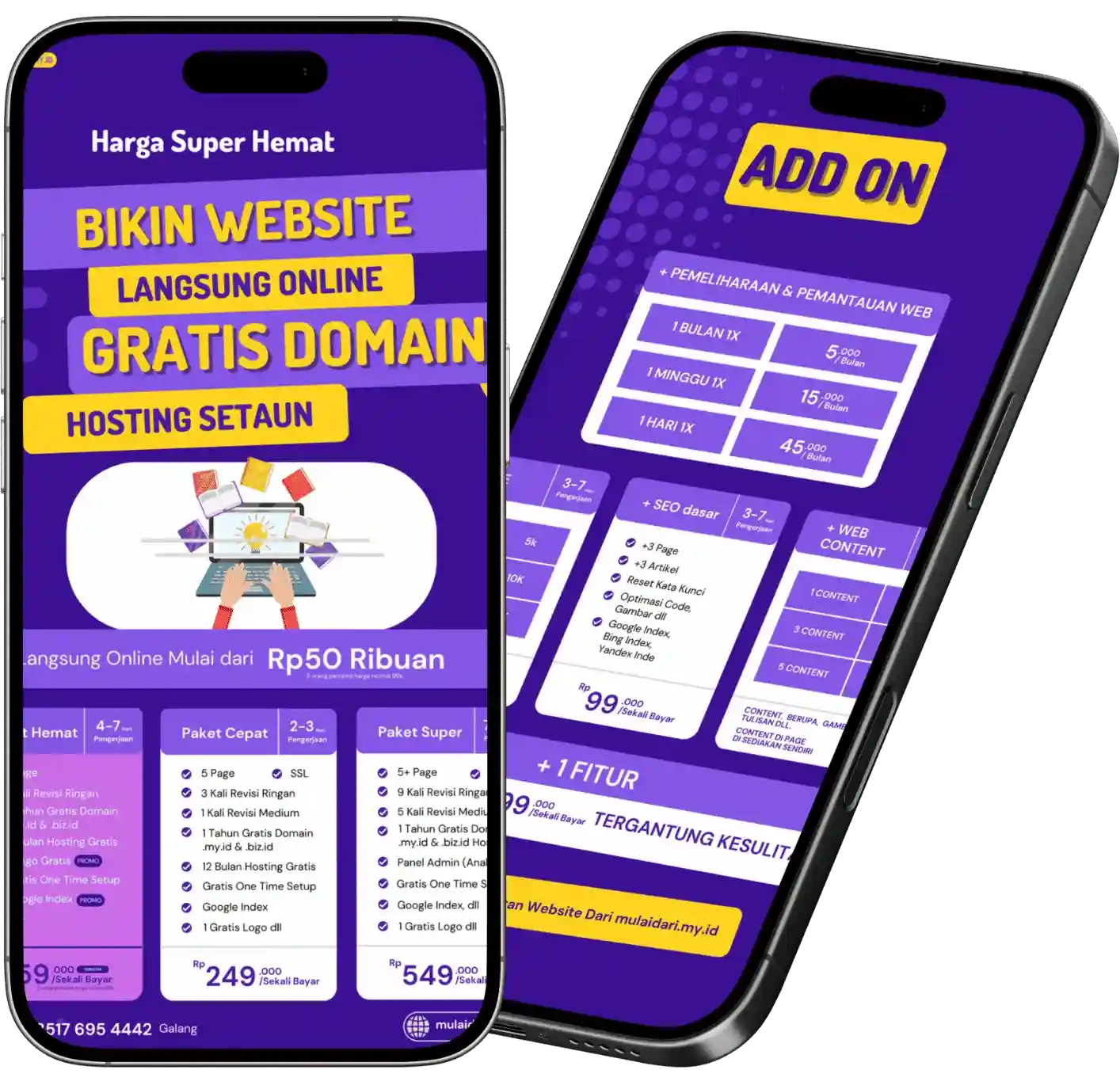 Ilustrasi seorang desainer membangun website